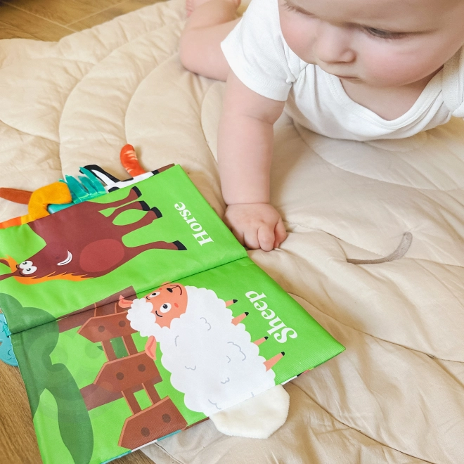 Libro Sensoriale Animali con Code per Neonati Woopie