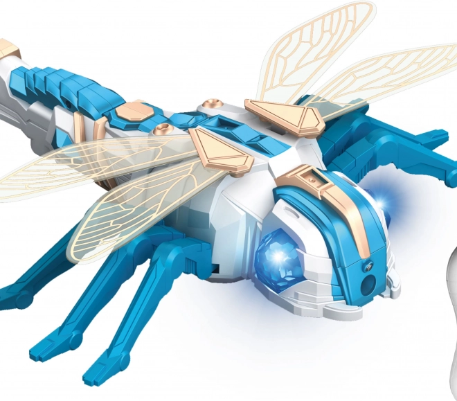 Libellula telecomandata con effetti di fumo