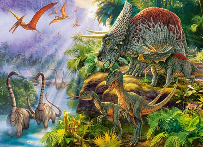 Puzzle Valle dei Dinosauri 200 pezzi