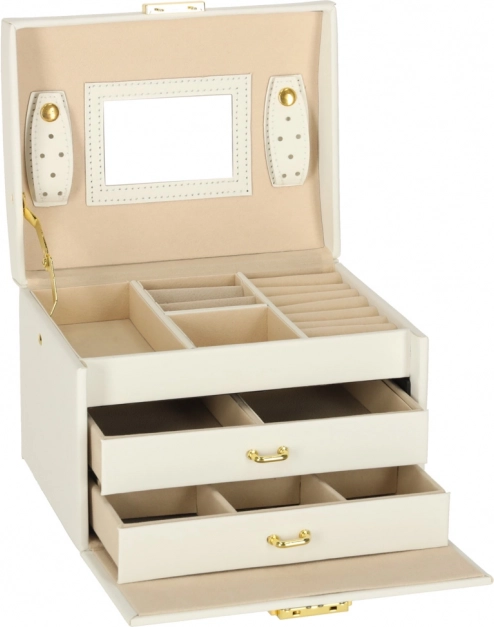 Portagioie bianco con cassetti