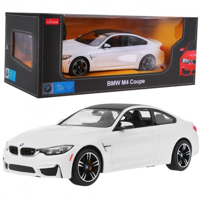 Auto telecomandato BMW M4 Coupé bianco in scala 1:14 di Rastar