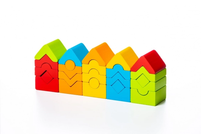 Cubo di costruzione in legno per bambini Cubika