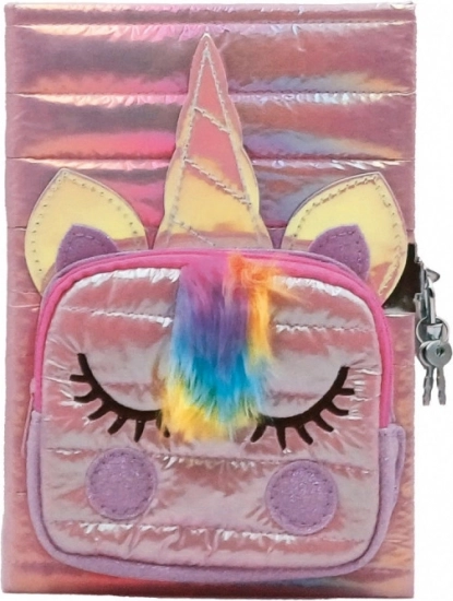 Diario con unicorno e tasca rosa