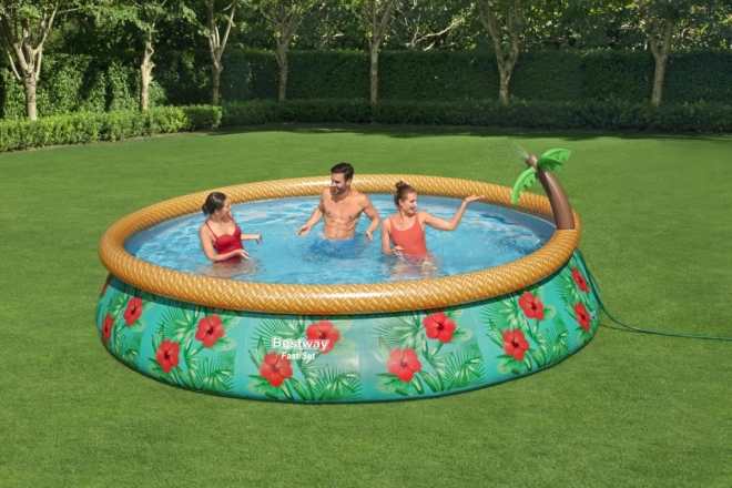 Piscina gonfiabile con spruzzatore tropicale Bestway 457 x 84 cm