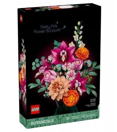 Bouquet di fiori rosa LEGO Botanicals