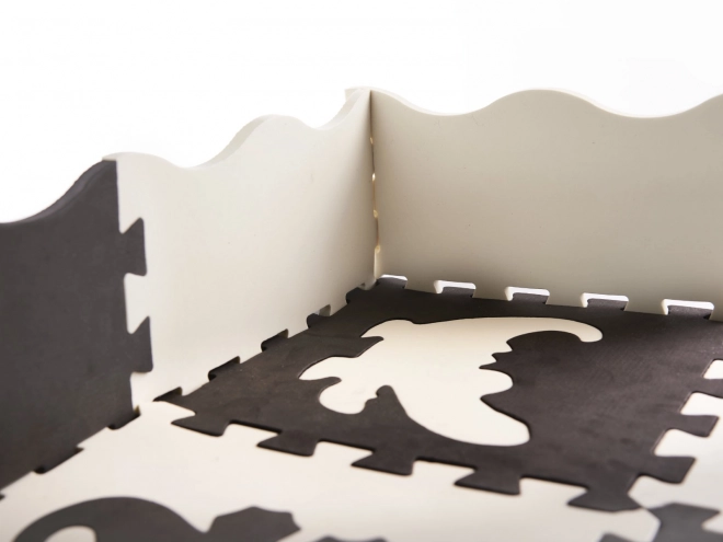 Mata educativa puzzle in schiuma nera 25 pezzi