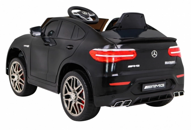 Mercedes Benz GLC63S per bambini nero + telecomando + trazione 4x4 + MP3 LED + EVA + avviamento lento