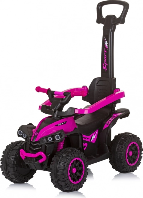 Chipolino atv rosa con maniglione e tettuccio