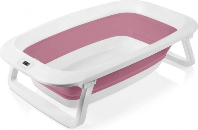 Lionelo Vaschetta pieghevole con termometro e lettino Pink Magnolia