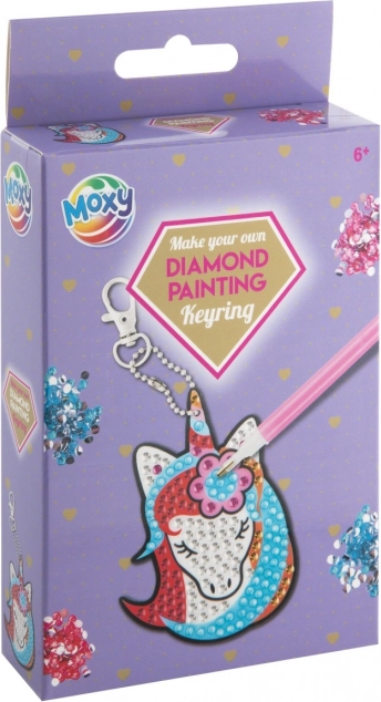 Pittura con diamanti – ciondolo Unicorno