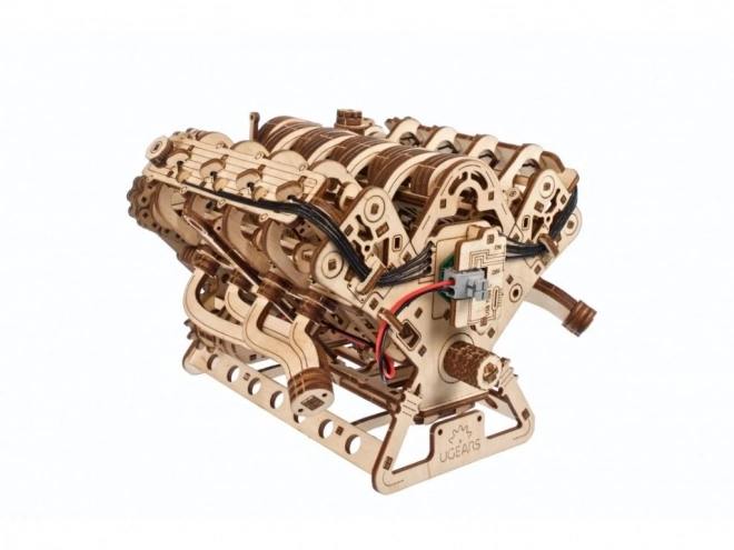 Puzzle meccanico in legno 3D V8 Engine Ugears