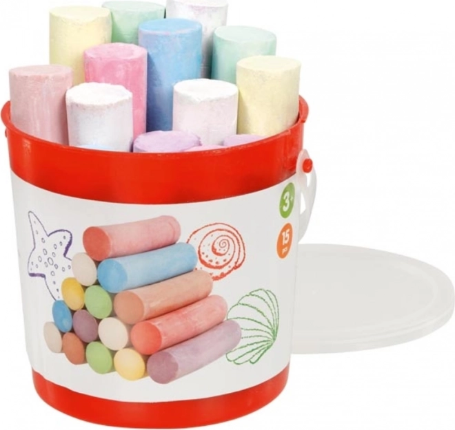 GOKI Gessetti colorati nel secchiello 15pz