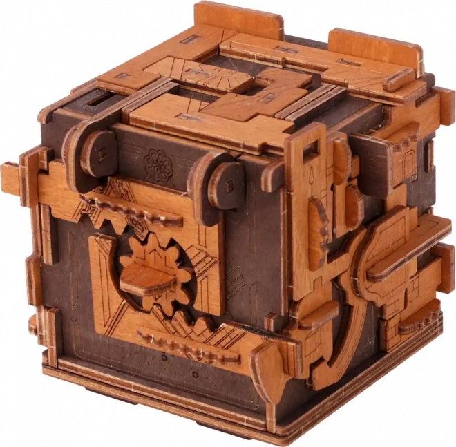 Wooden city puzzle 3D camera escape room