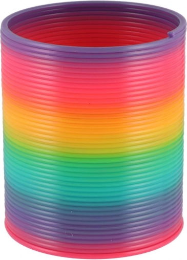 Spirale giocattolo di plastica arcobaleno