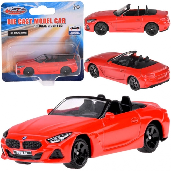 Macchinina in metallo BMW Z4 M40i in scala 1:57 giocattolo