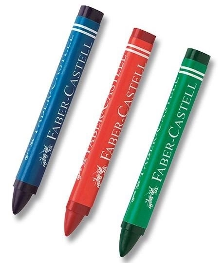 Pastelli a cera triangolari Faber-Castell 12 pezzi