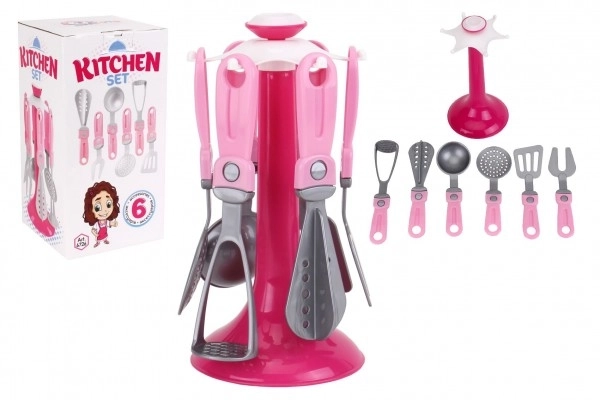 Set di utensili da cucina con supporto