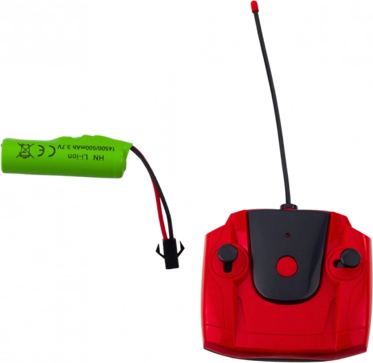 Trattore agricolo telecomandato verde con rimorchio