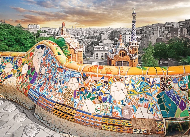 Puzzle di Barcellona - Park Güell 1000 Pezzi