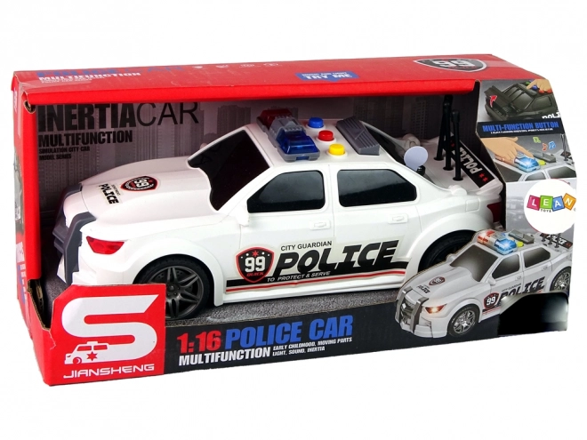 Auto Sportivo Polizia 1:16 Bianco Suono