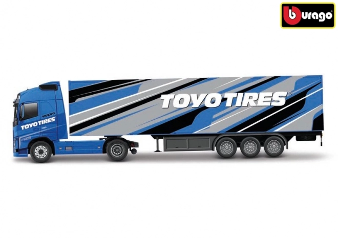 Modello in scala Volvo FH16 con rimorchio Toyo Tires