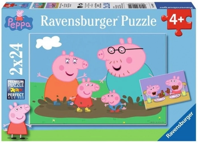 Puzzle Peppa Pig Vita Familiare Felice