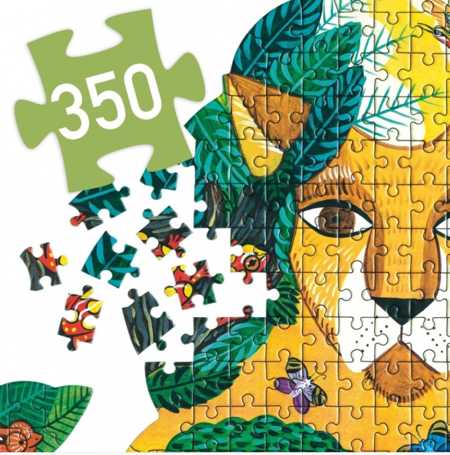 Djeco puzzle sagomato leone 350 pezzi