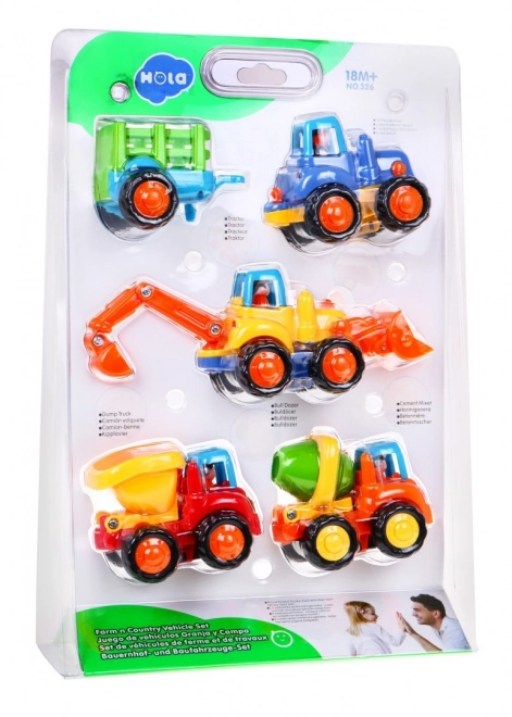 Set costruttivo Trattore, Escavatore e Camion ribaltabili