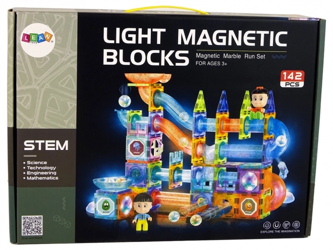 Scivolo Luminoso per Biglie con Blocchi Magnetici