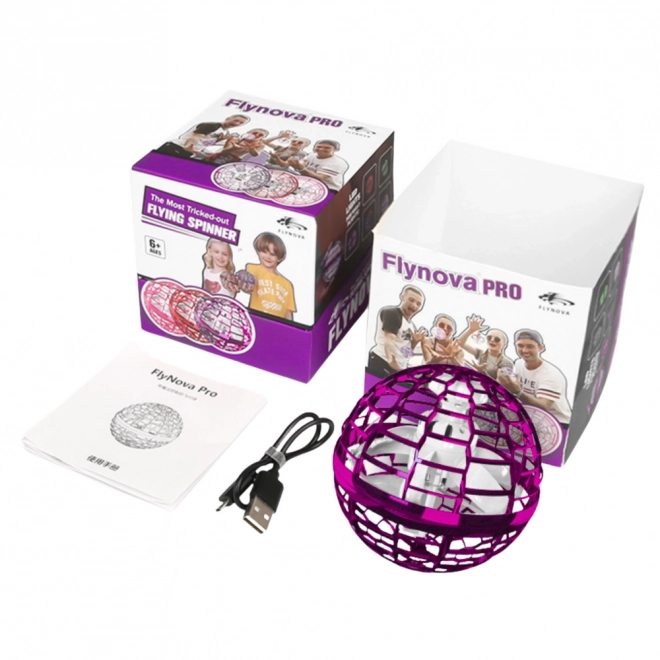 Sfera volante luminosa rosa Flynova LED