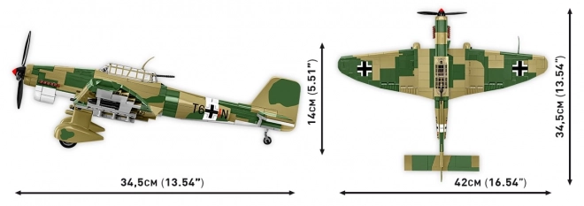 Modellino Aereo da Combattimento Junkers Ju 87 B-2