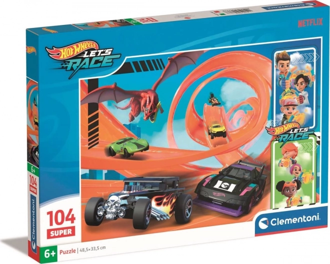 Puzzle Hot Wheels 104 Pezzi