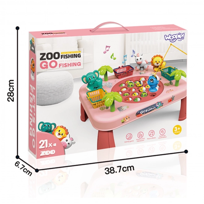 Woopie gioco di abilità pescare i pesci tavolo interattivo rosa
