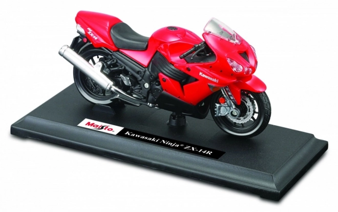 Modello Kawasaki Ninja ZX-14 con Base 1/18