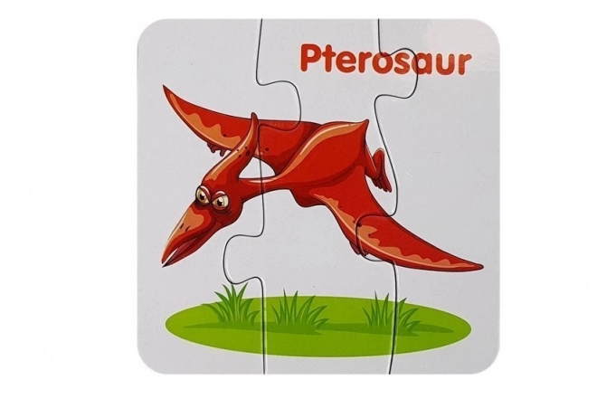 Puzzle educativi dinosauri inglese dieci connessioni