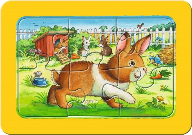 RAVENSBURGER Il Mio Primo Puzzle Amici Animali 3x6 pezzi