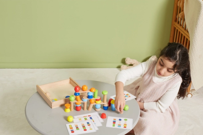 Gioco di Blocchi Geometrici in Legno Viga