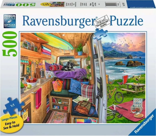 Puzzle Ravensburger Vista dal Caravan XXL 500 Pezzi