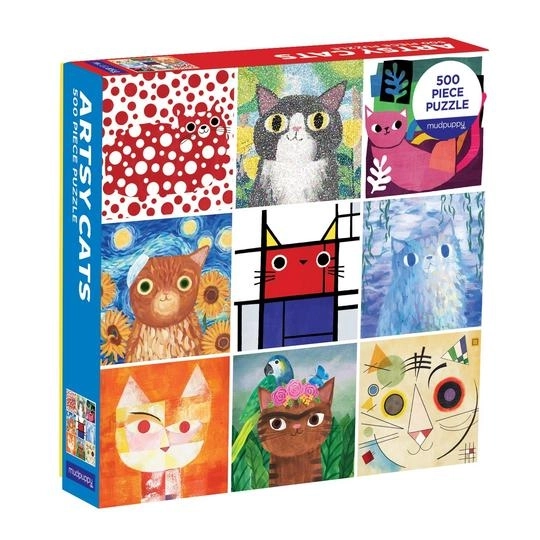 Puzzle Gatti Artistici 500 Pezzi Mudpuppy