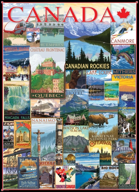 Puzzle Posters da Viaggio in Canada 1000 Pezzi