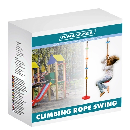 Altalena Kruzzel con corda per arrampicata per bambini