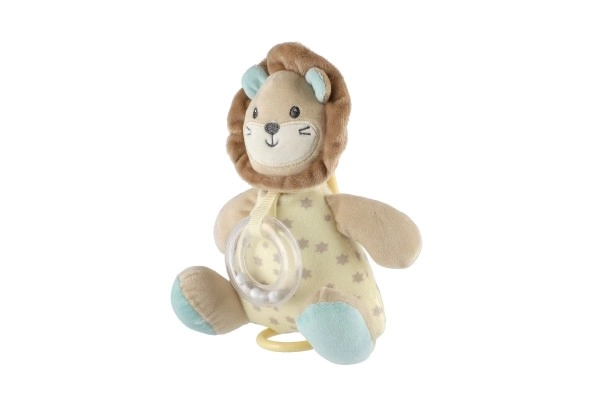 Lev Lion Giocattolo con Carillon e Sonaglio in Peluche