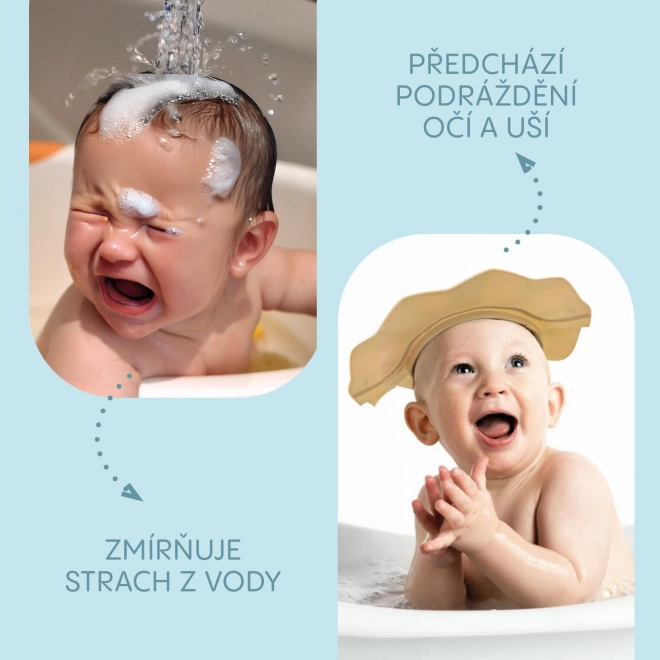 Visiera da bagno in silicone, rosa