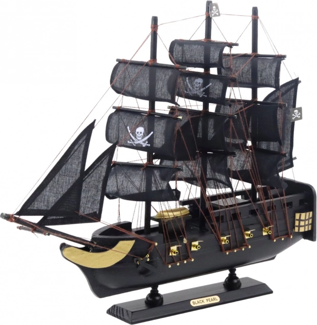 Modello decorativo della nave pirata Perla Nera 40x35cm