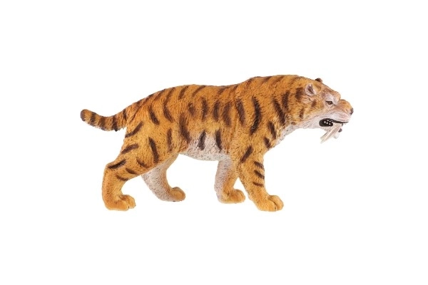 Tigre dai denti a sciabola in plastica 13 cm