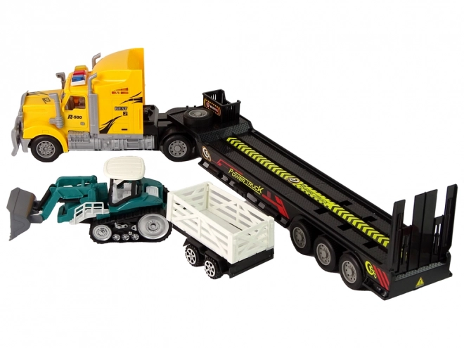 Camion con Rimorchio Telecomandato R/C Giallo