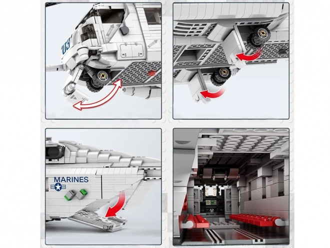 Set Mattoncini Elicottero da Trasporto CH53