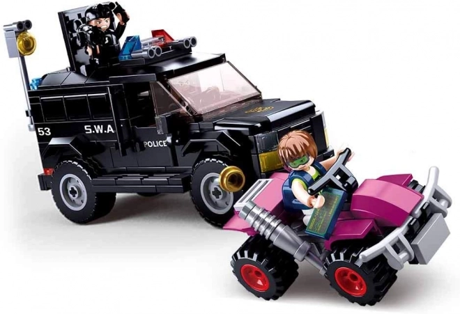 Auto SWAT Sluban e ladro su quad