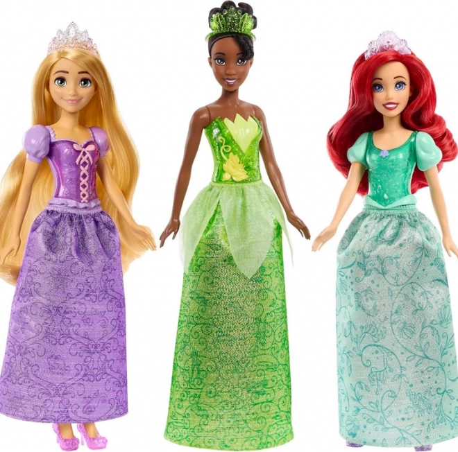 Mattel Disney Principesse set 3 bambole: Ariel, Tiana, Rapunzel