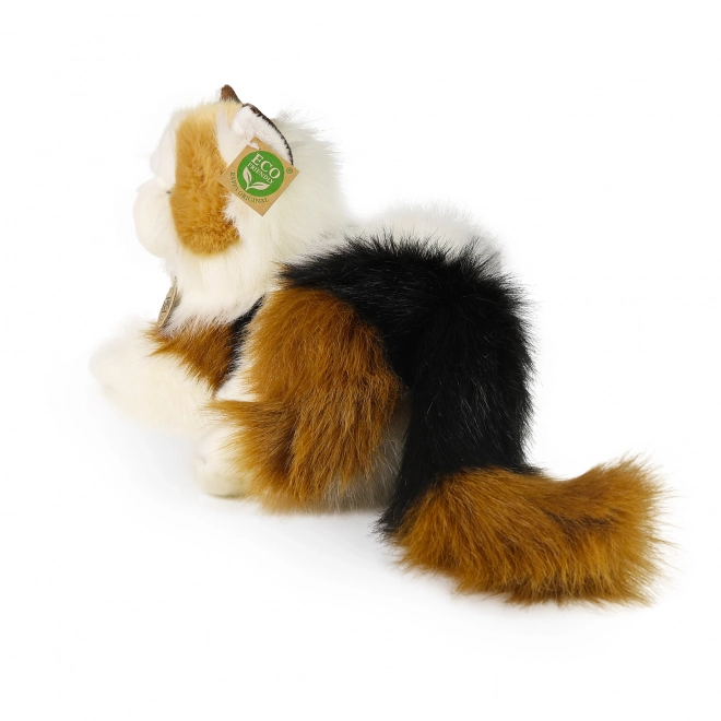 Gatto di peluche tricolore ECO-FRIENDLY 30 cm